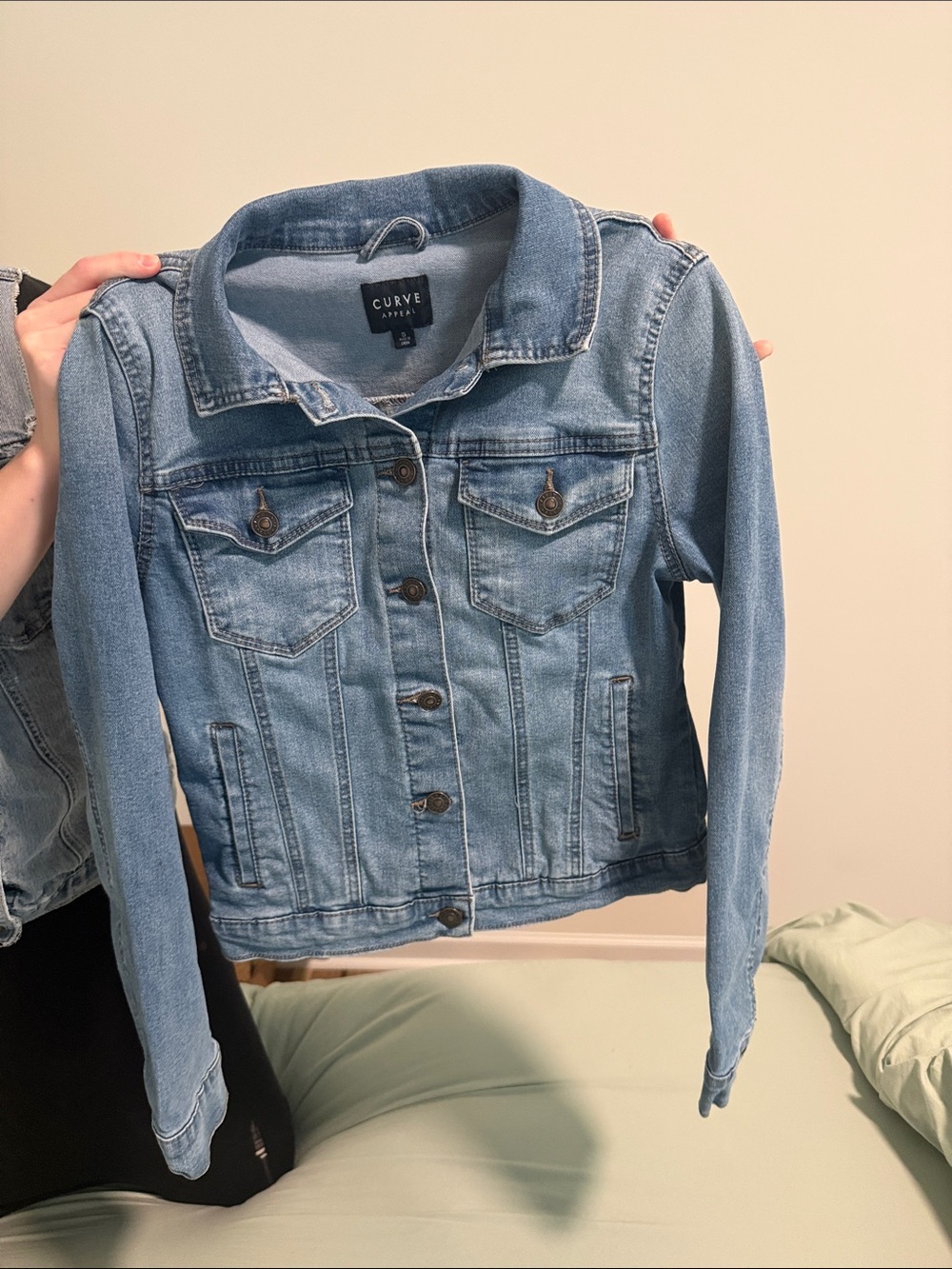 Curve Appael Light Blue Denim Jacket - Women's Jean Jacket